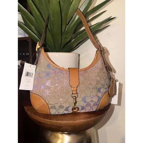 Coach rainbow crystal Hampton in signature jacquard - Picture 1 of 9